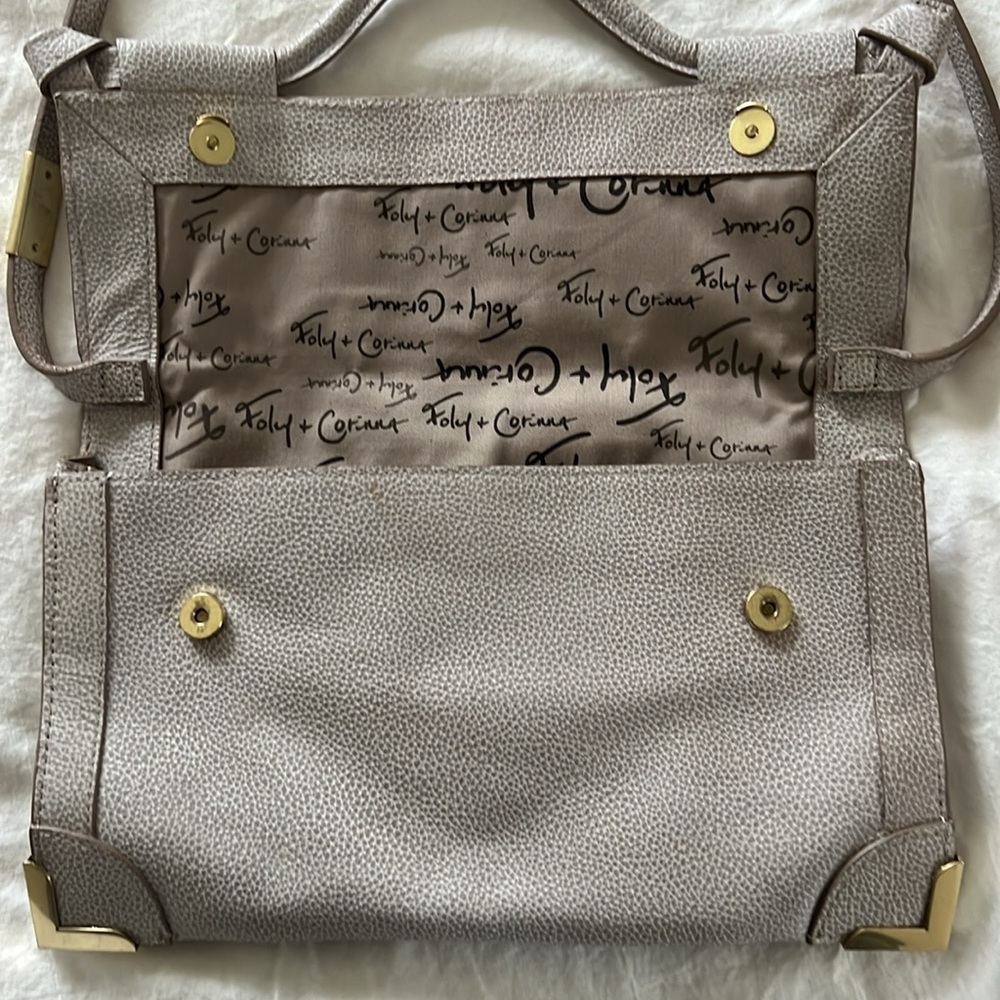 Foley & Corinna Leather crossbody 7 x 11 size
